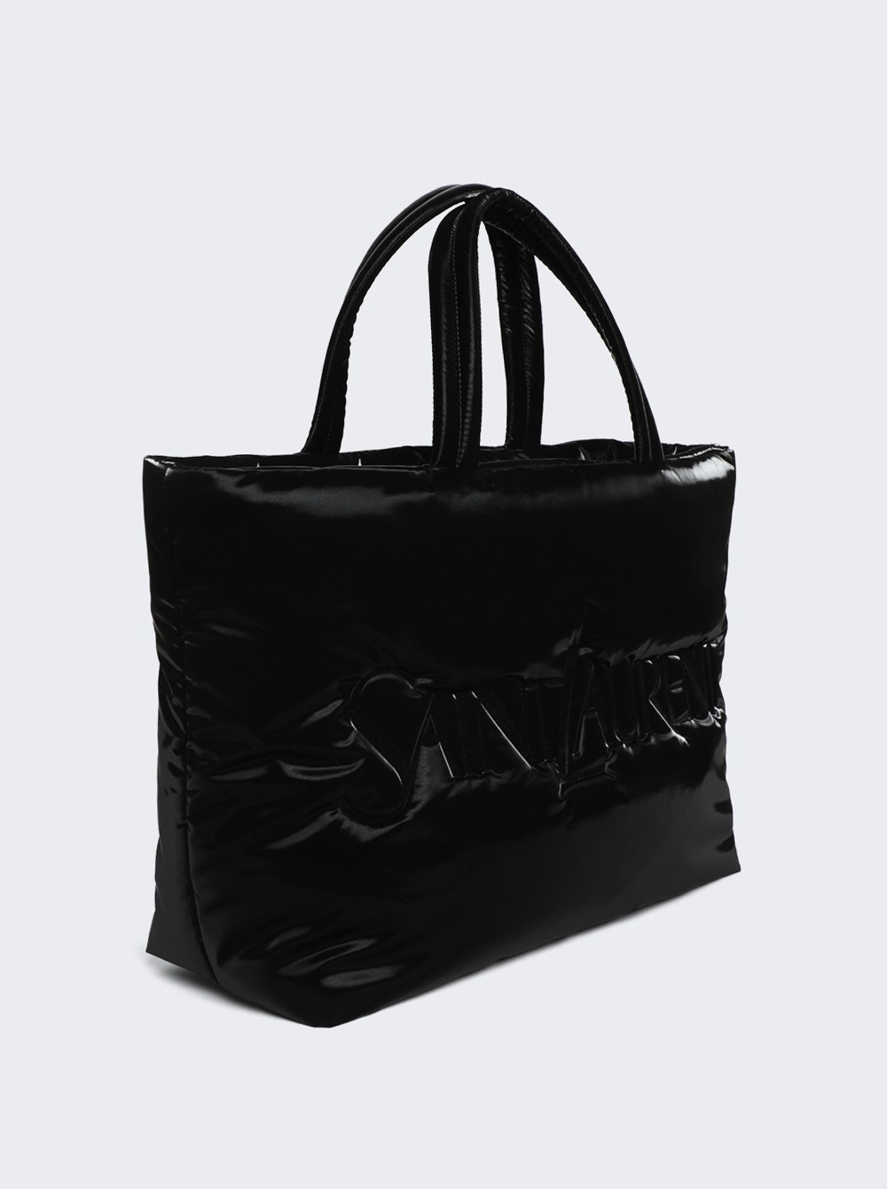 Silk Tech Canvas Tote Bag Black - 4