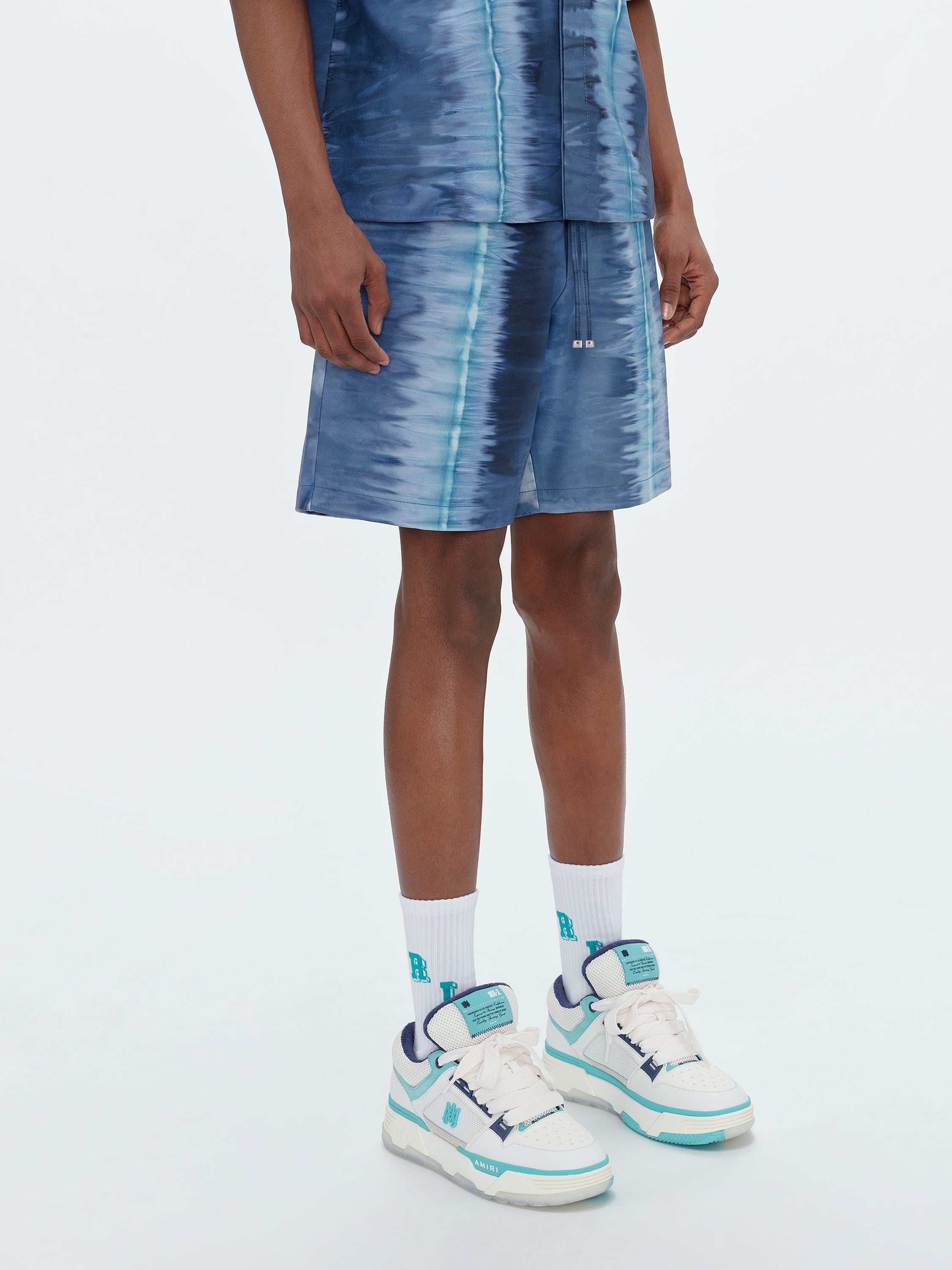 LEATHER TIE DYE SHORT - 4
