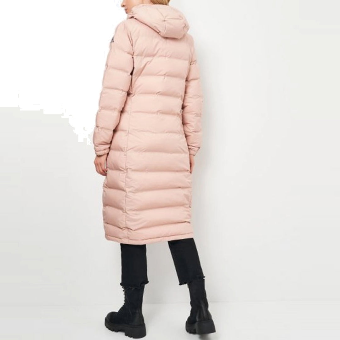 (WMNS) adidas Helionic Long Down Jacket 'Pink' CY8635 - 3