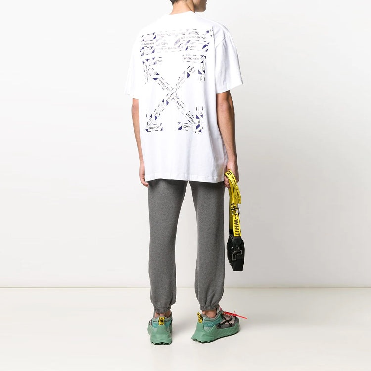 Off-White SS20 Arrows Logo Print Short Sleeve Loose OMAA038S201850030188 - 4