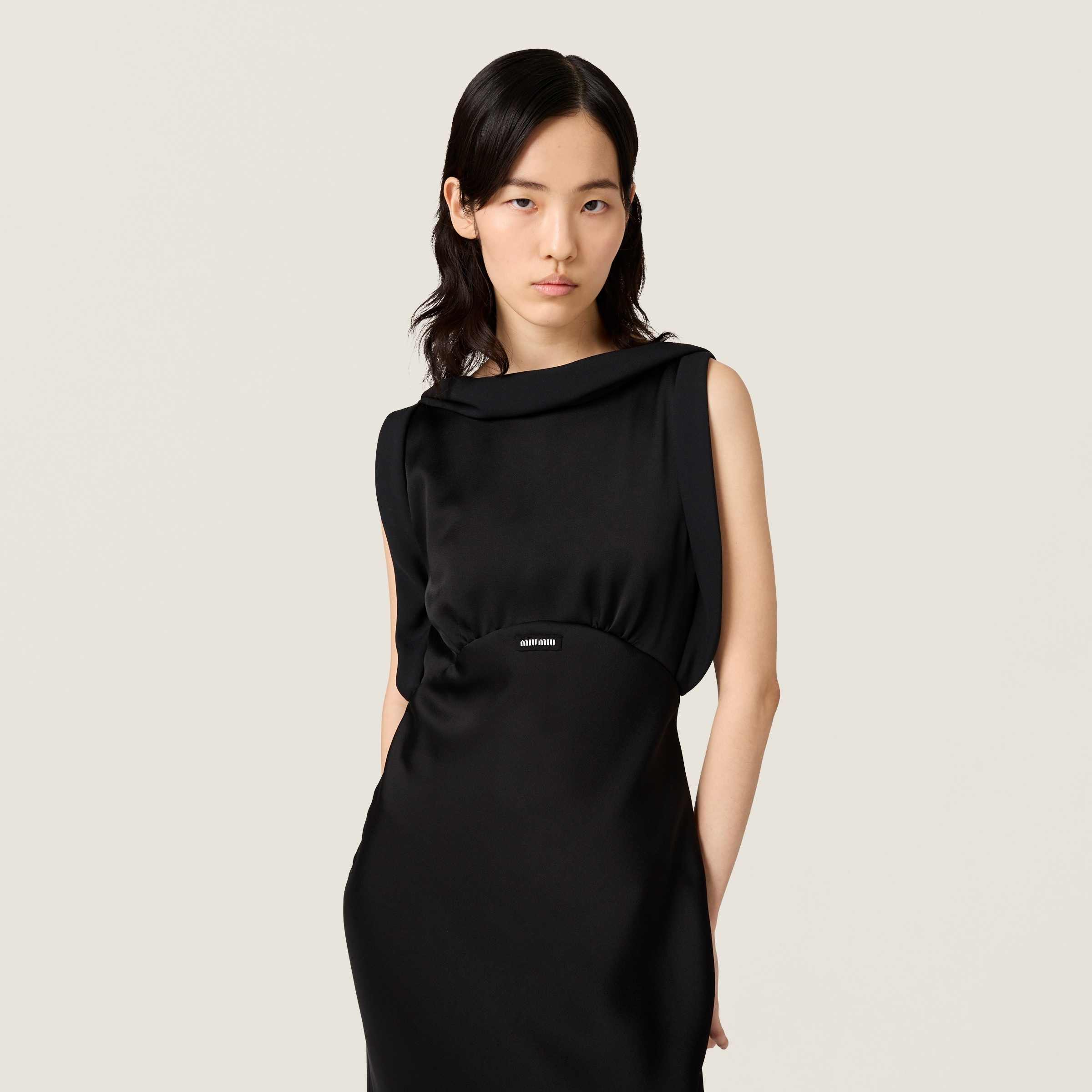 Long satin dress - 5