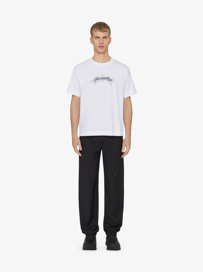 Givenchy T-SHIRT IN COTTON GIVENCHY FLOWERS outlook