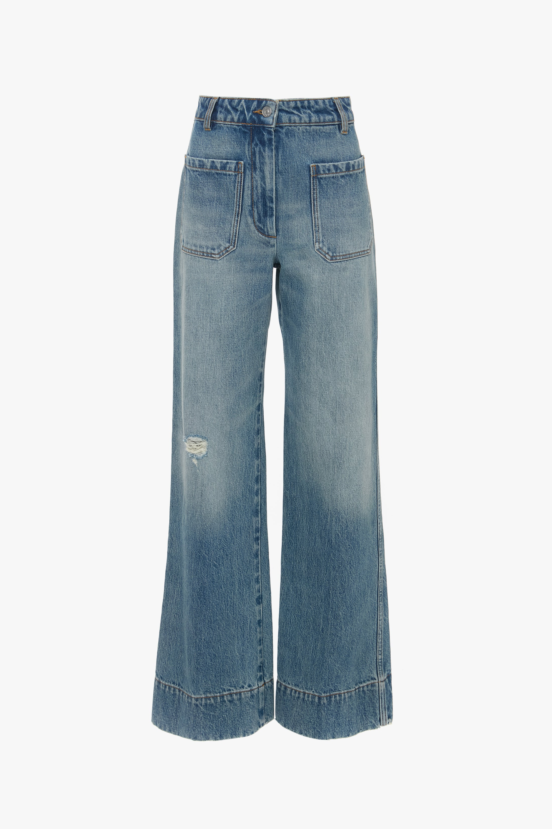 Alina Jean In Worn Blue Wash - 1