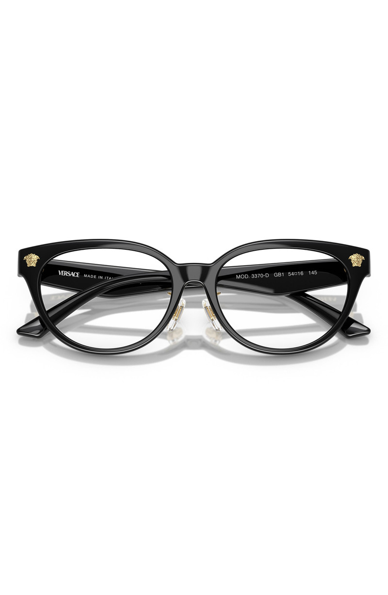 Versace 54mm Pillow Optical Glasses in Black 5