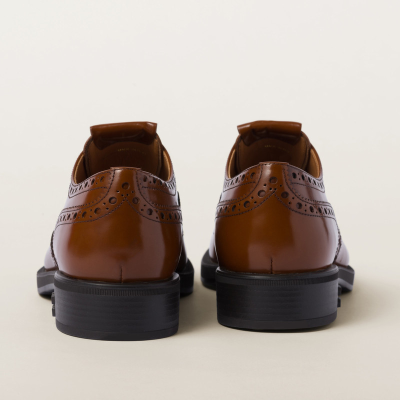 Church's X Miu Miu Brushed Leather Oxford Brogue Shoes 3
