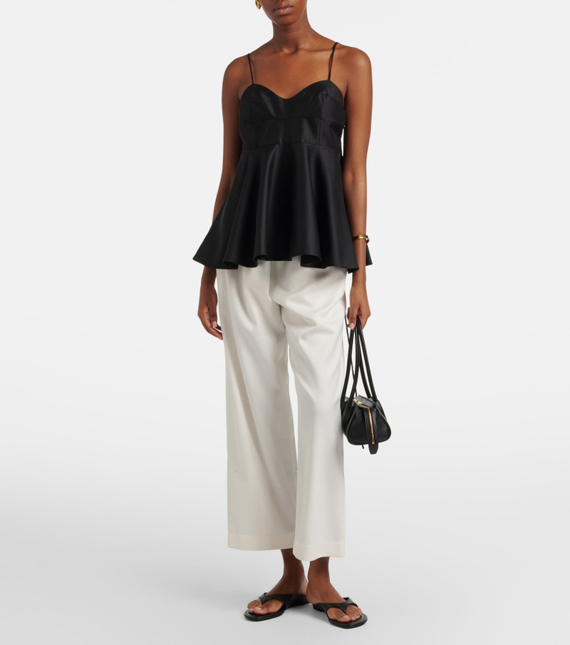 RÓHE Wool-blend cropped wide-leg pants outlook