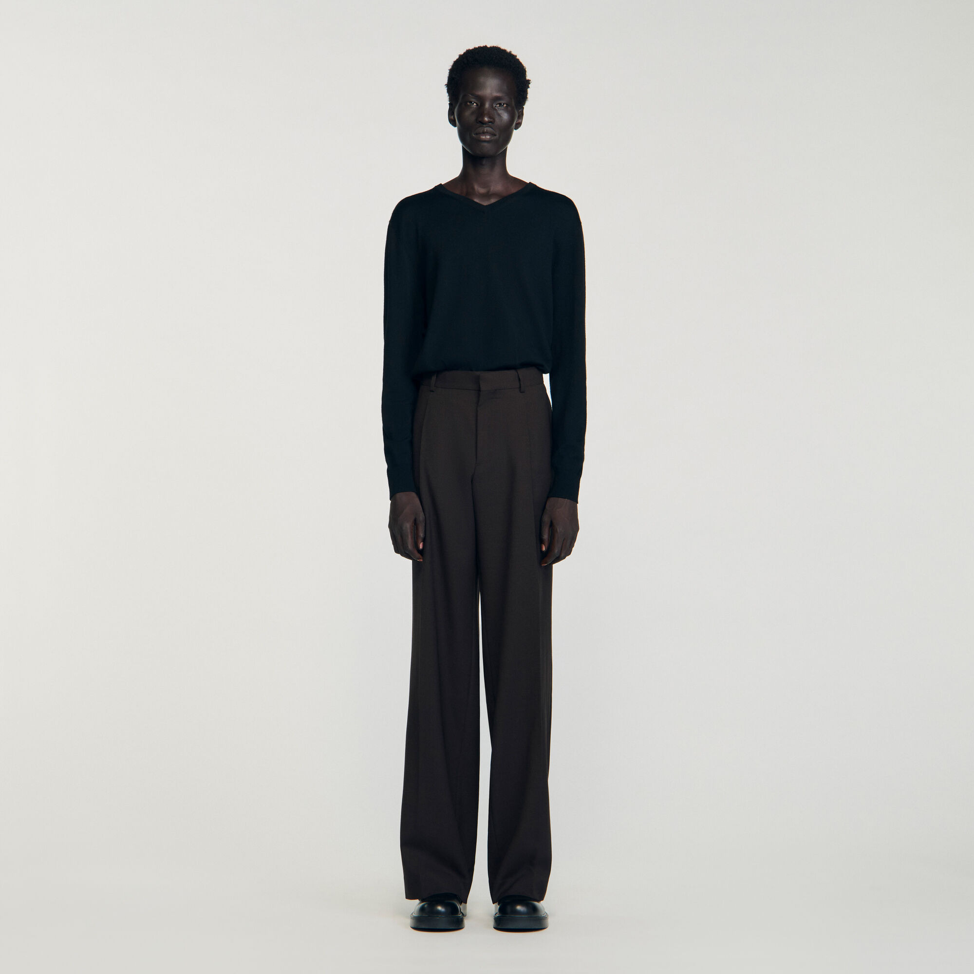 WOOL SUIT TROUSERS - 2