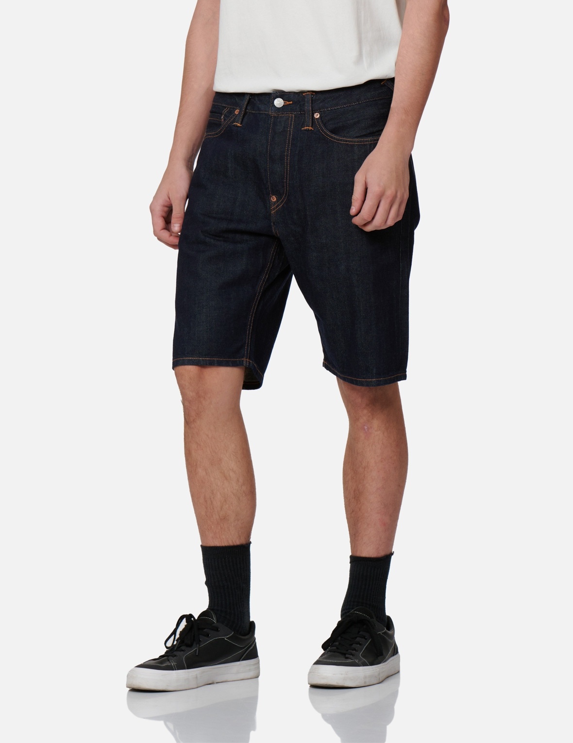 SEAGULL PRINT DENIM SHORTS - 8