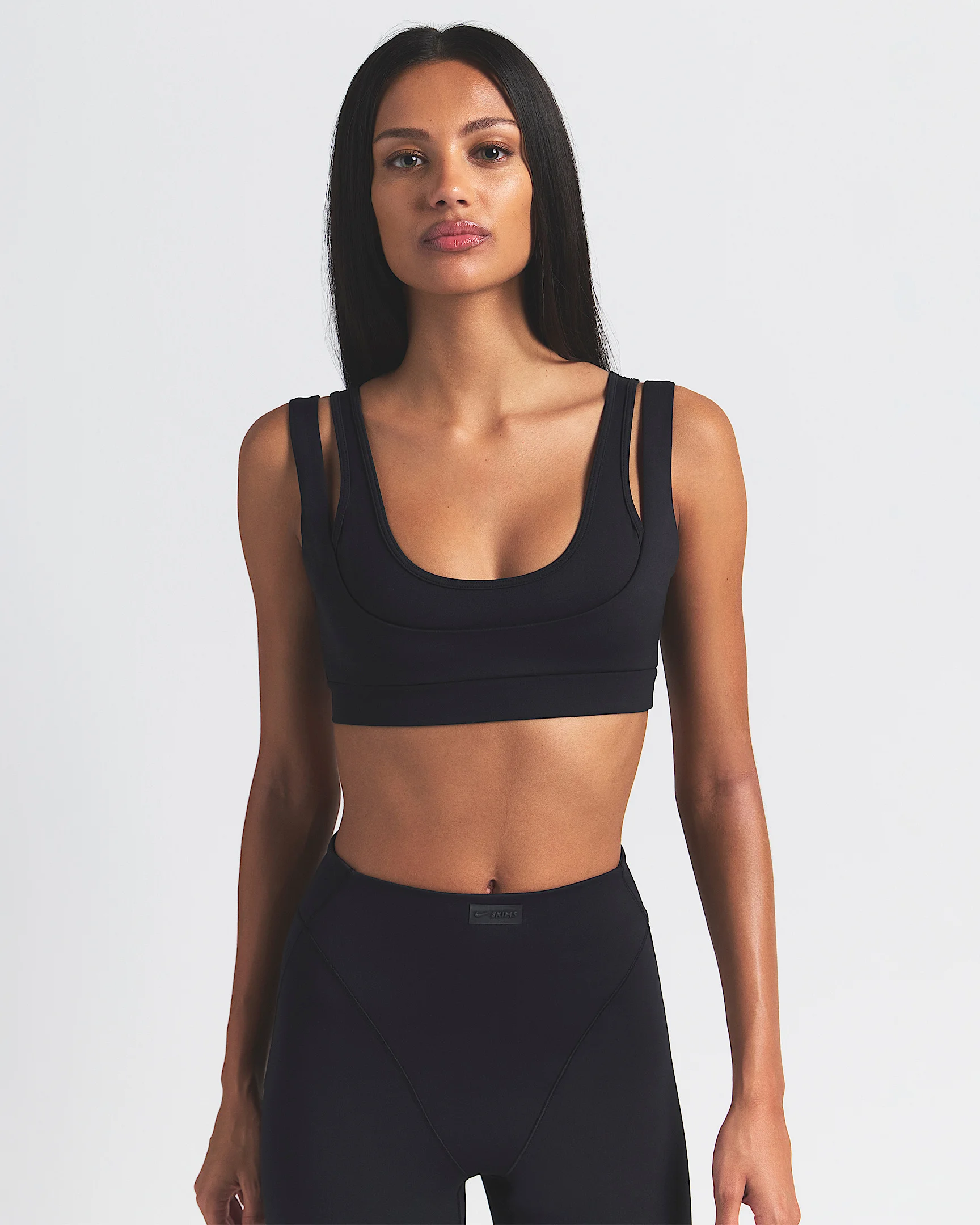 NikeSKIMS Matte Women's Double-Strap Scoop Bra - 1