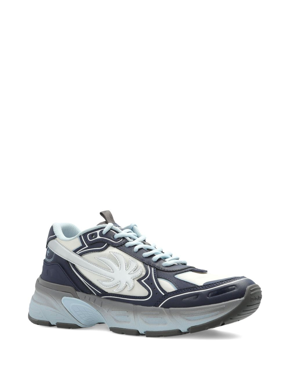 appliqué lace-up sneakers - 2