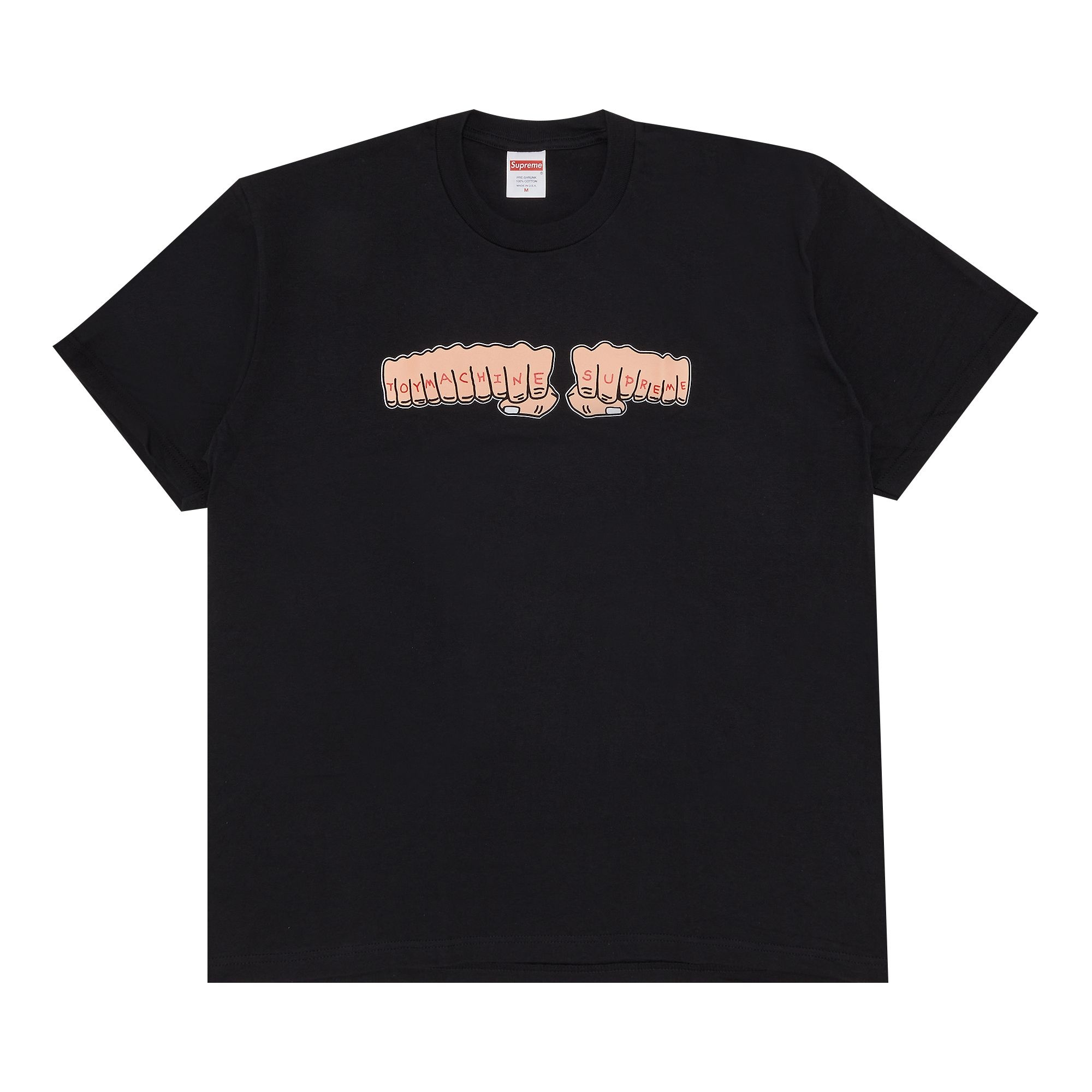 Supreme x Toy Machine Fist Tee 'Black' - 1