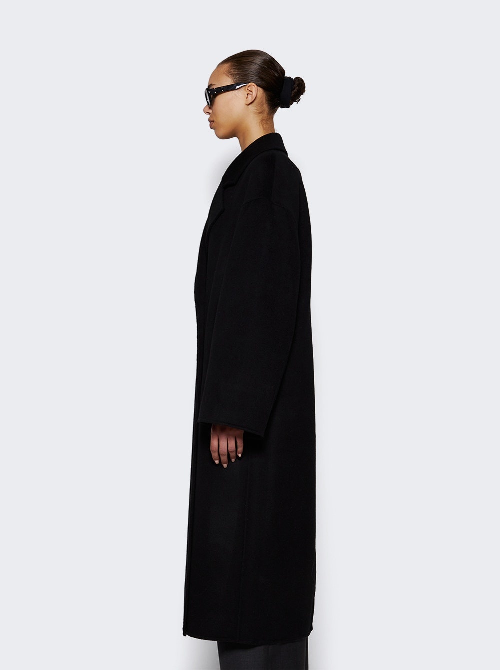 Borneo Wool And Cashmere Coat Black - 4