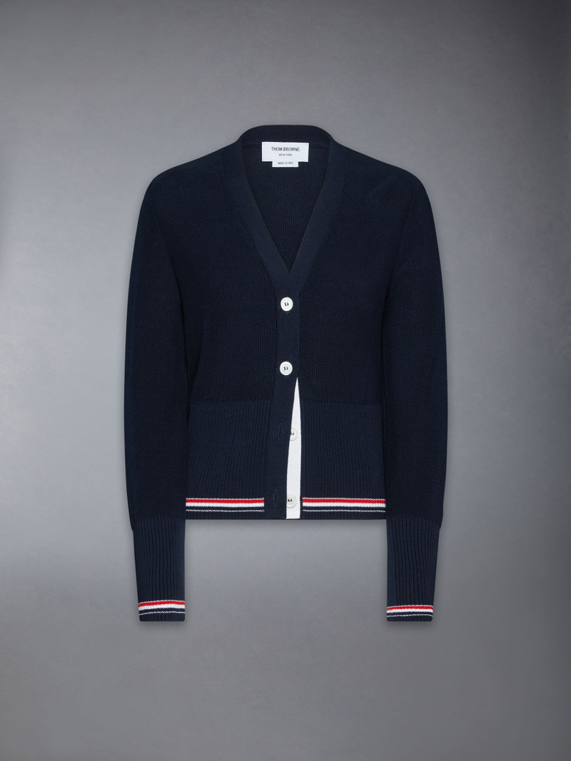 Classic Cotton V Neck Cardigan 6