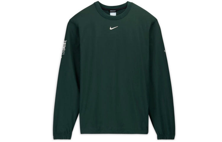 Nike NOCTA GOLF LONG SLEEVE WOVEN CREW　S Nike x NOCTA Long Sleeve Woven Crew (Pro Green & Black
