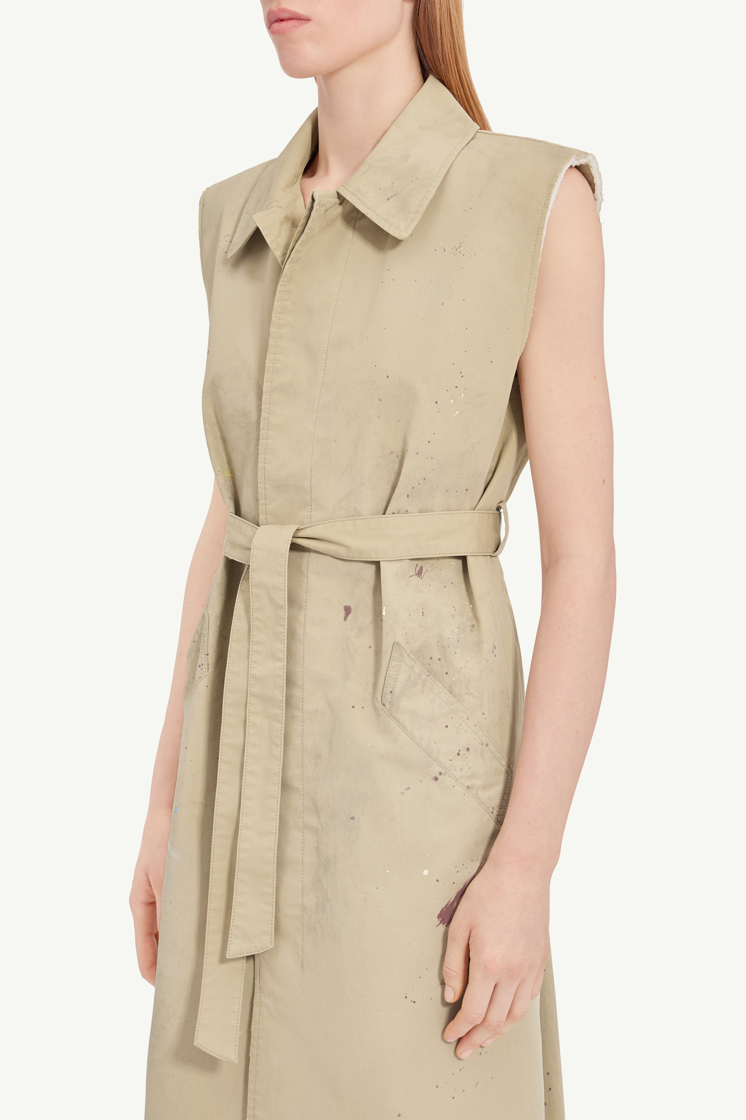Sleeveless Trench Coat - 5