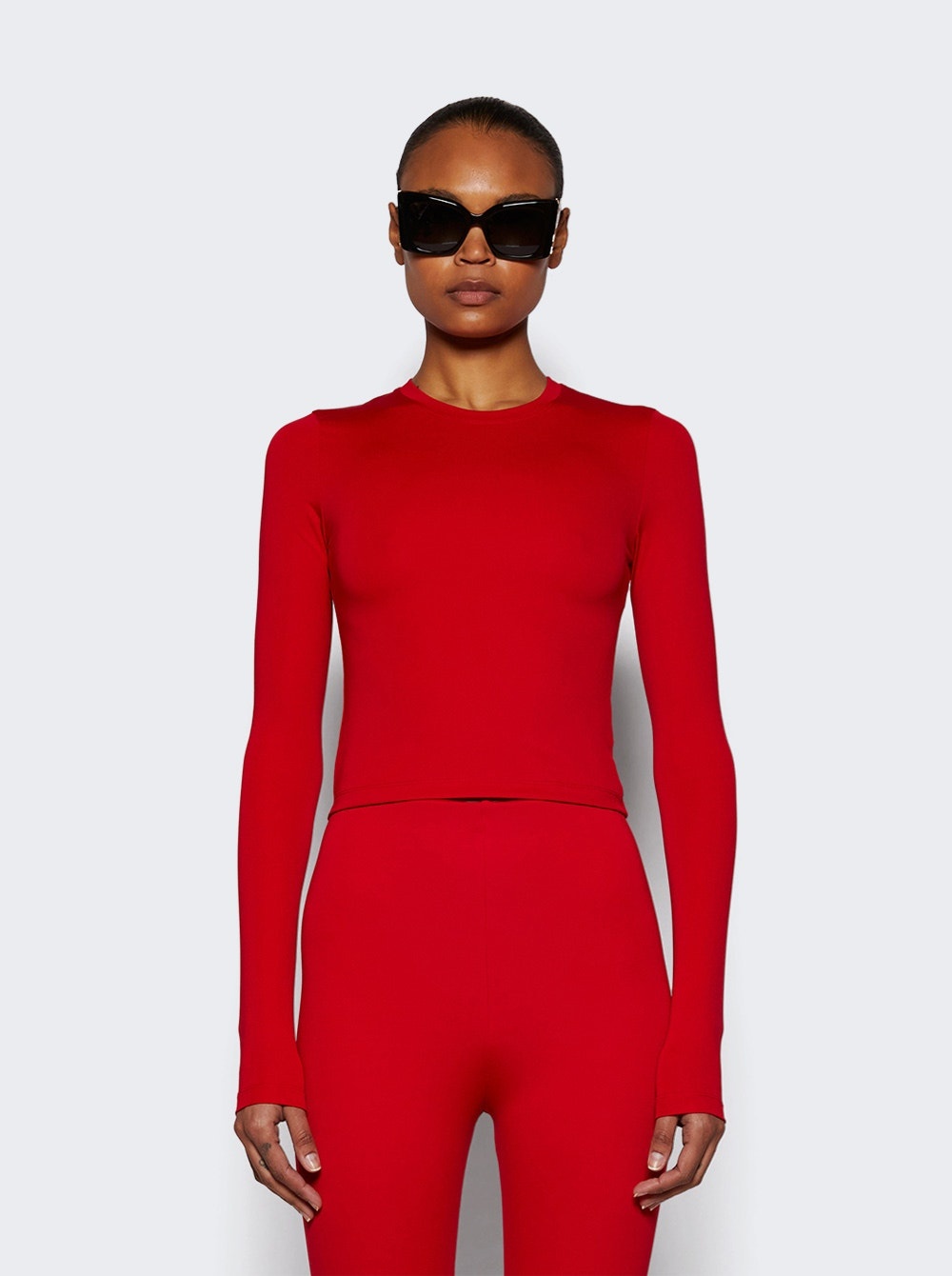 Opaque Long Sleeve Tee Red - 3