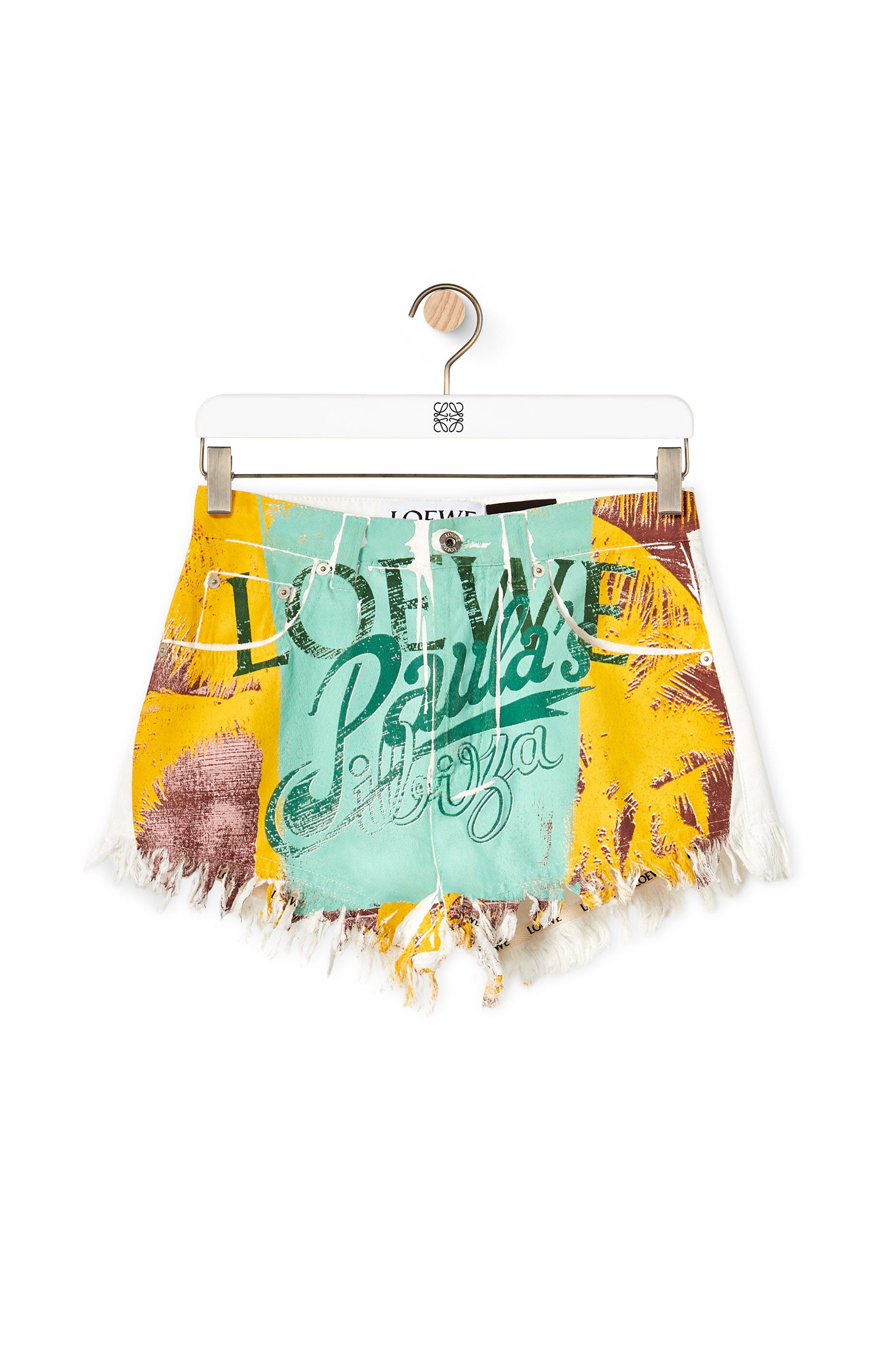 Palm shorts in denim - 1