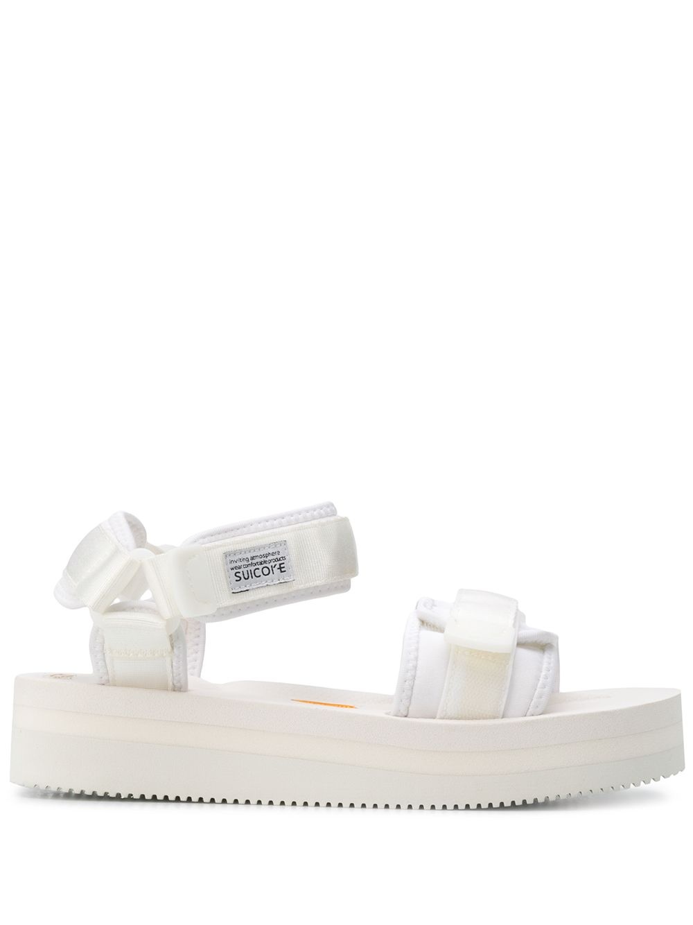 strappy platform sole sandals - 1