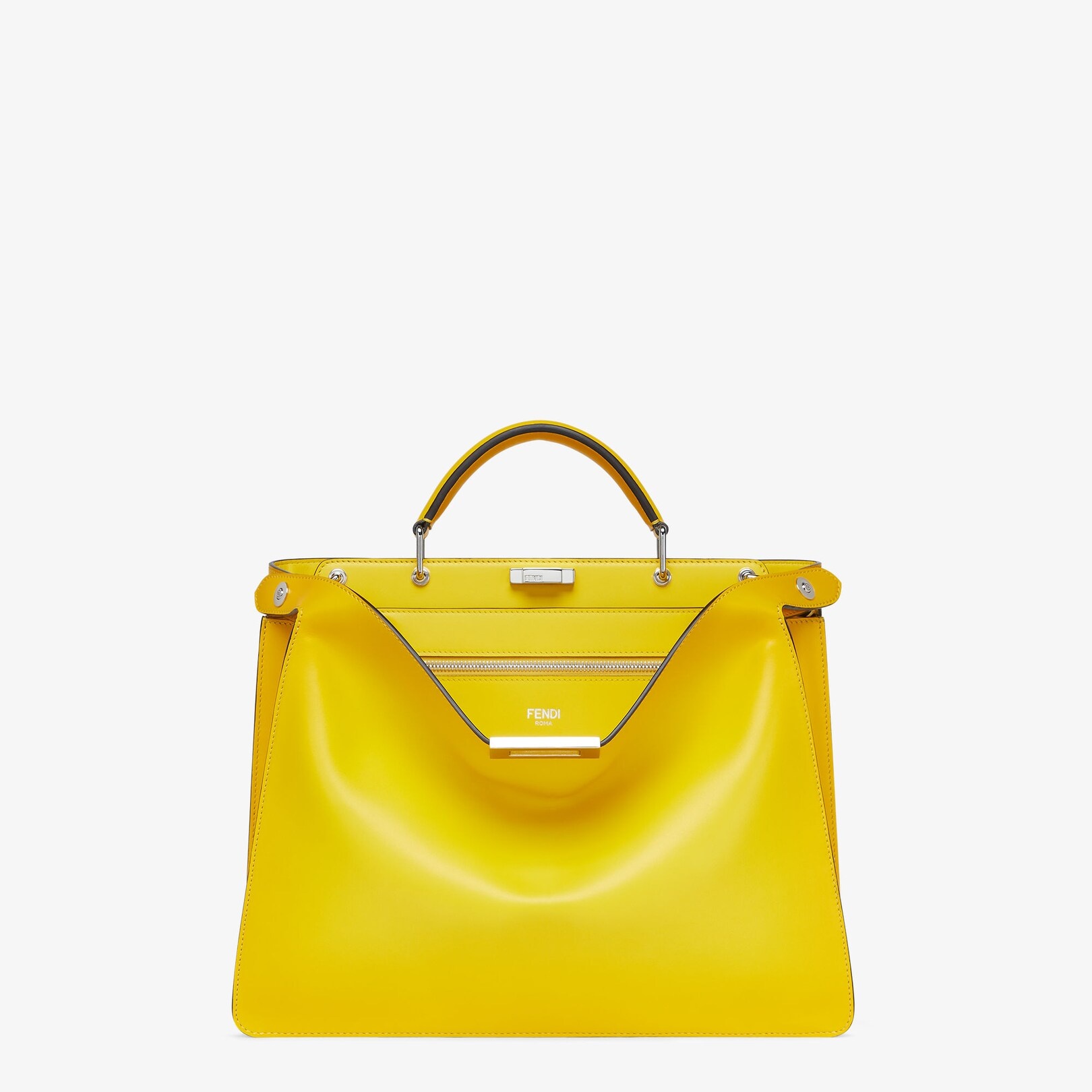 Yellow leather bag - 1