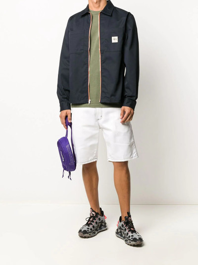 Stüssy logo-patch zip-up jacket outlook