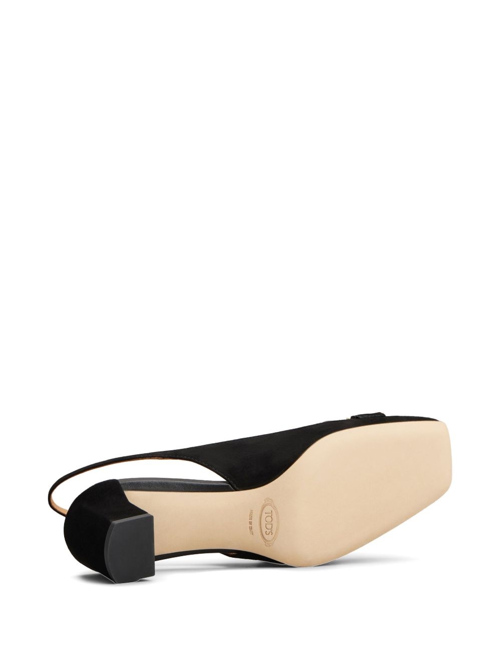 50mm suede slingback pumps - 4