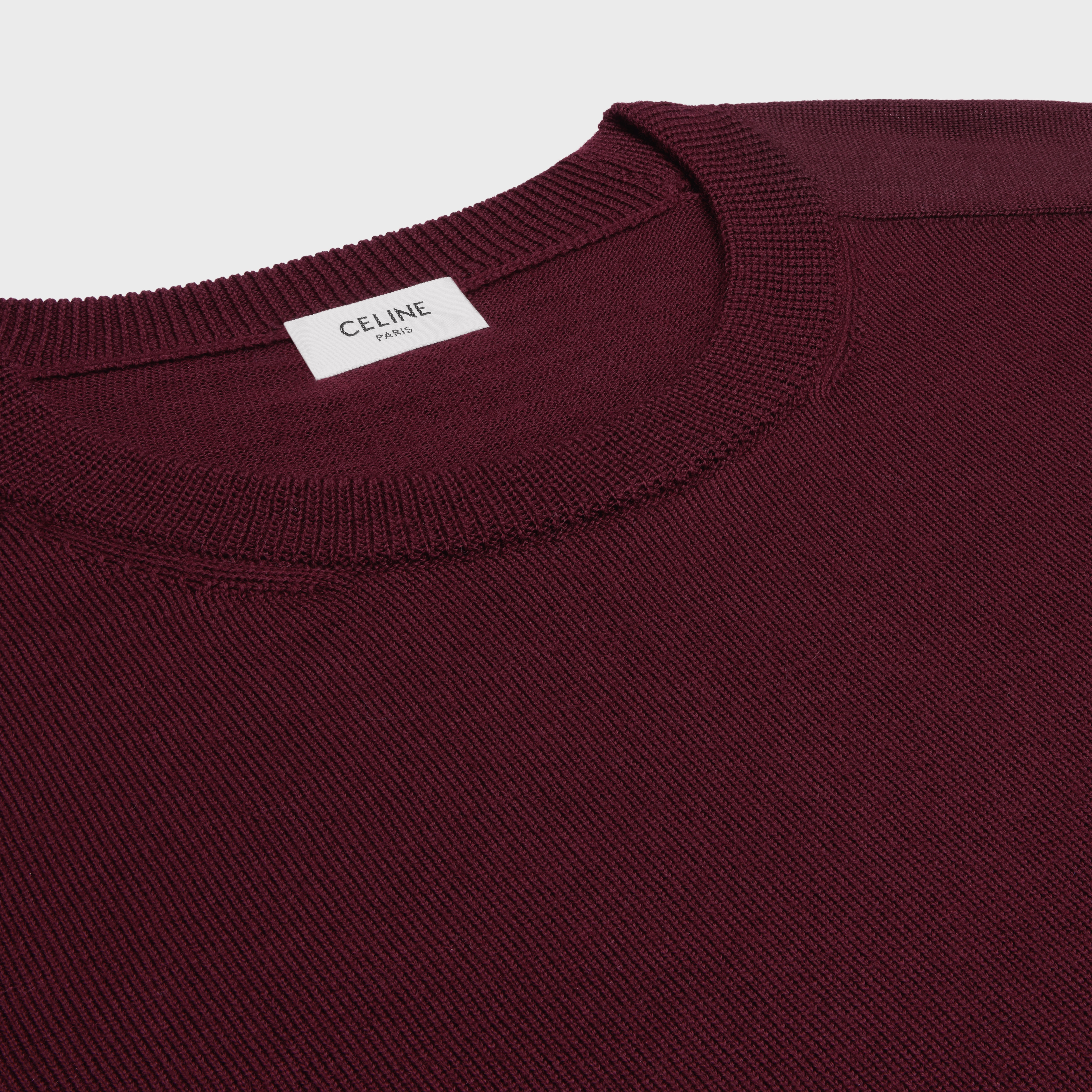 triomphe crew neck sweater in wool - 3
