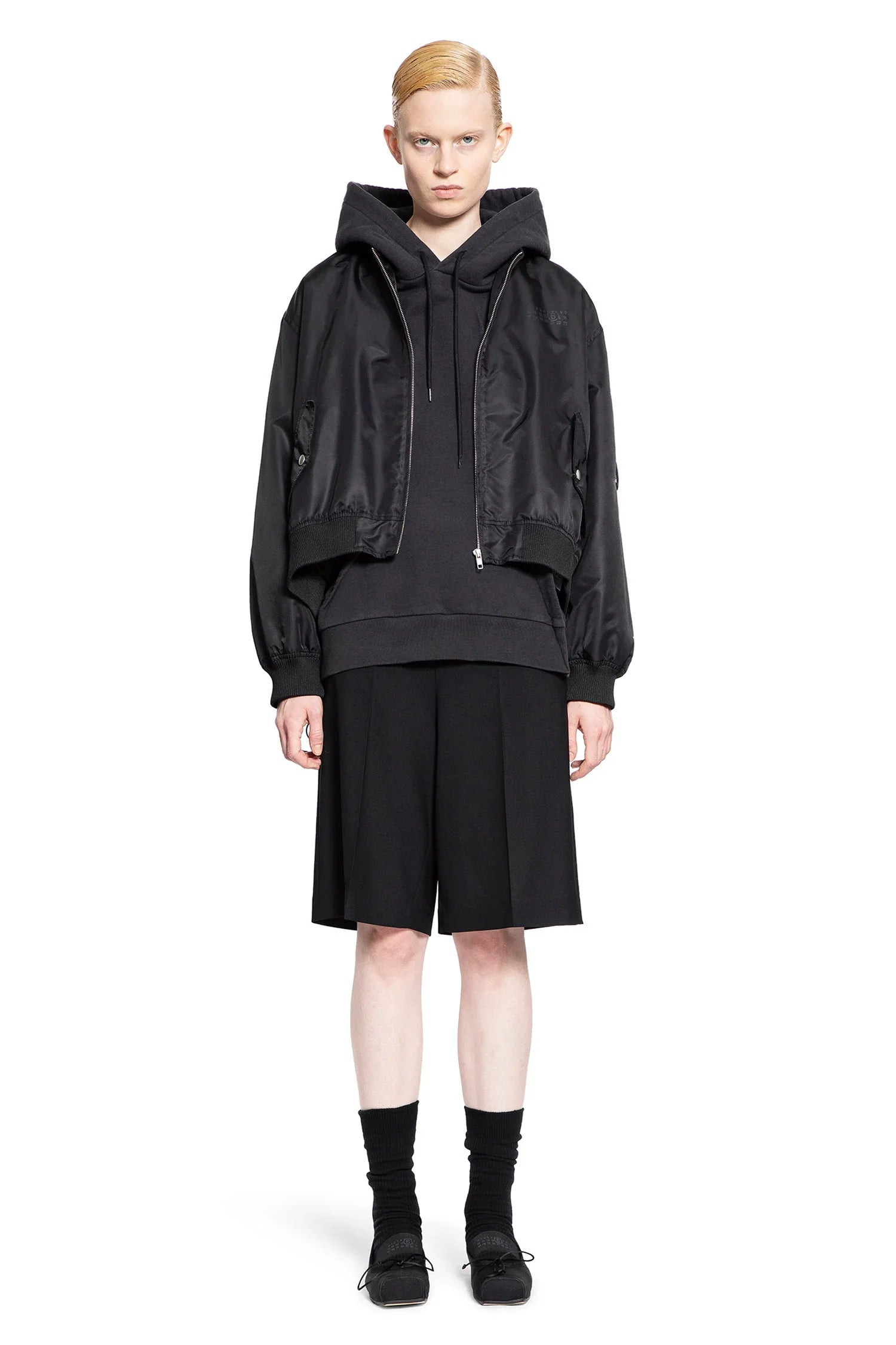 Pleated-Cotton-Jersey-Hoodie - 4
