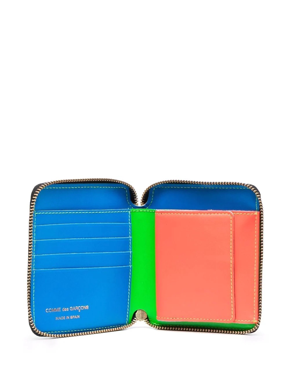 panelled zip-up wallet - 3