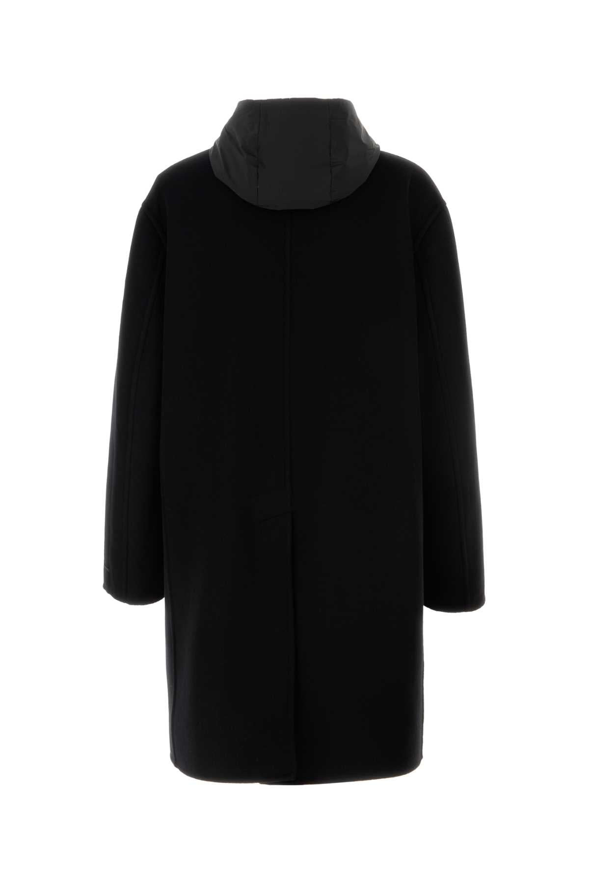 Prada Men Black Cashmere Coat - 2