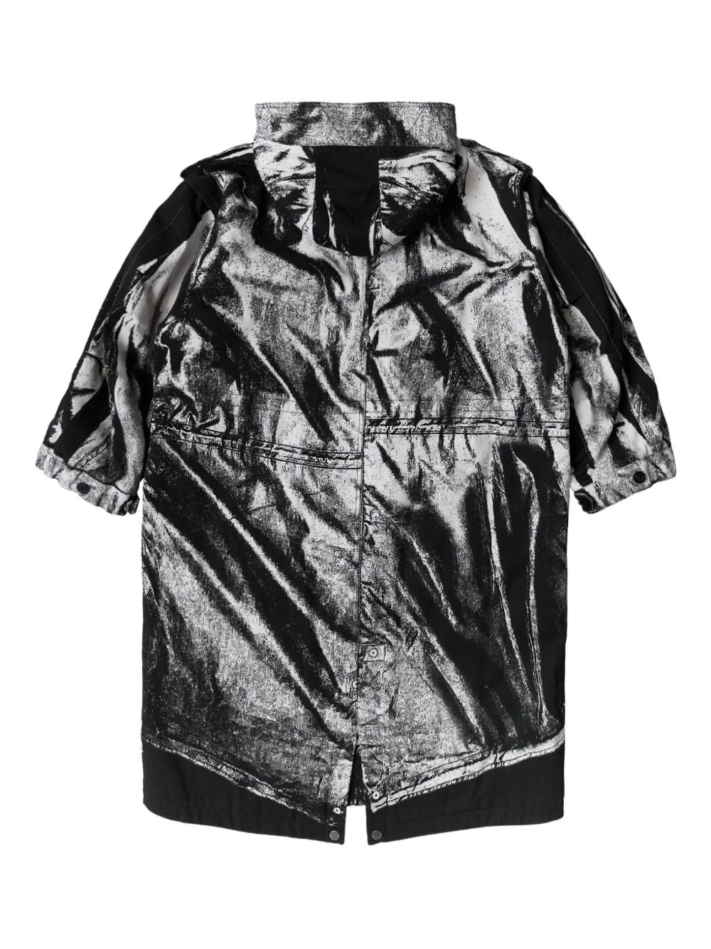 Trompe-print parka - 2