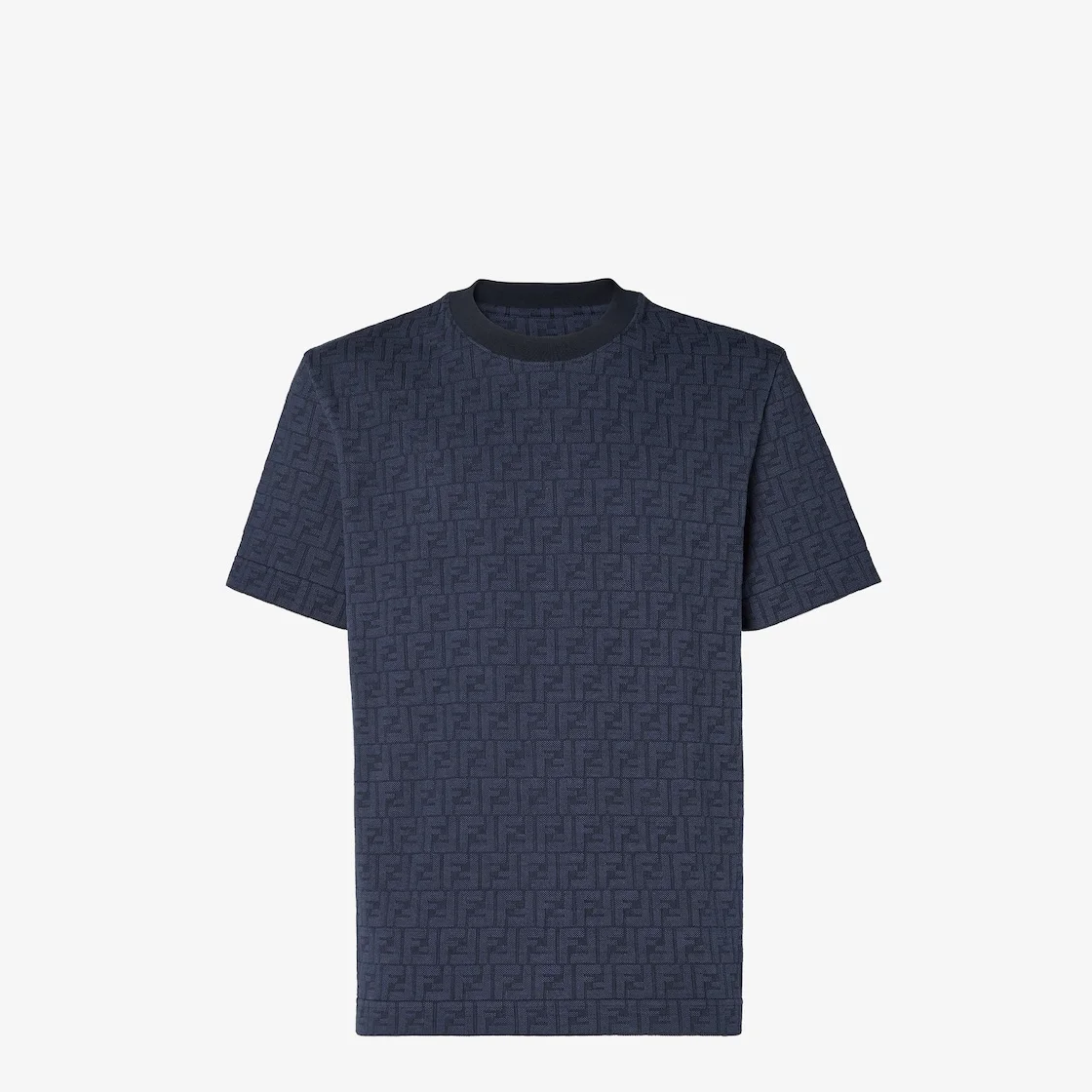 T-Shirt Dark blue cotton T-shirt - 1