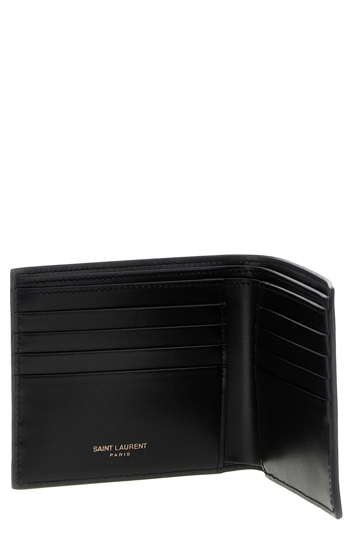 Saint Laurent Men Logo Leather Wallet - 3