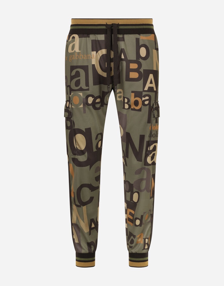 Jogging pants with all-over logo print - 3