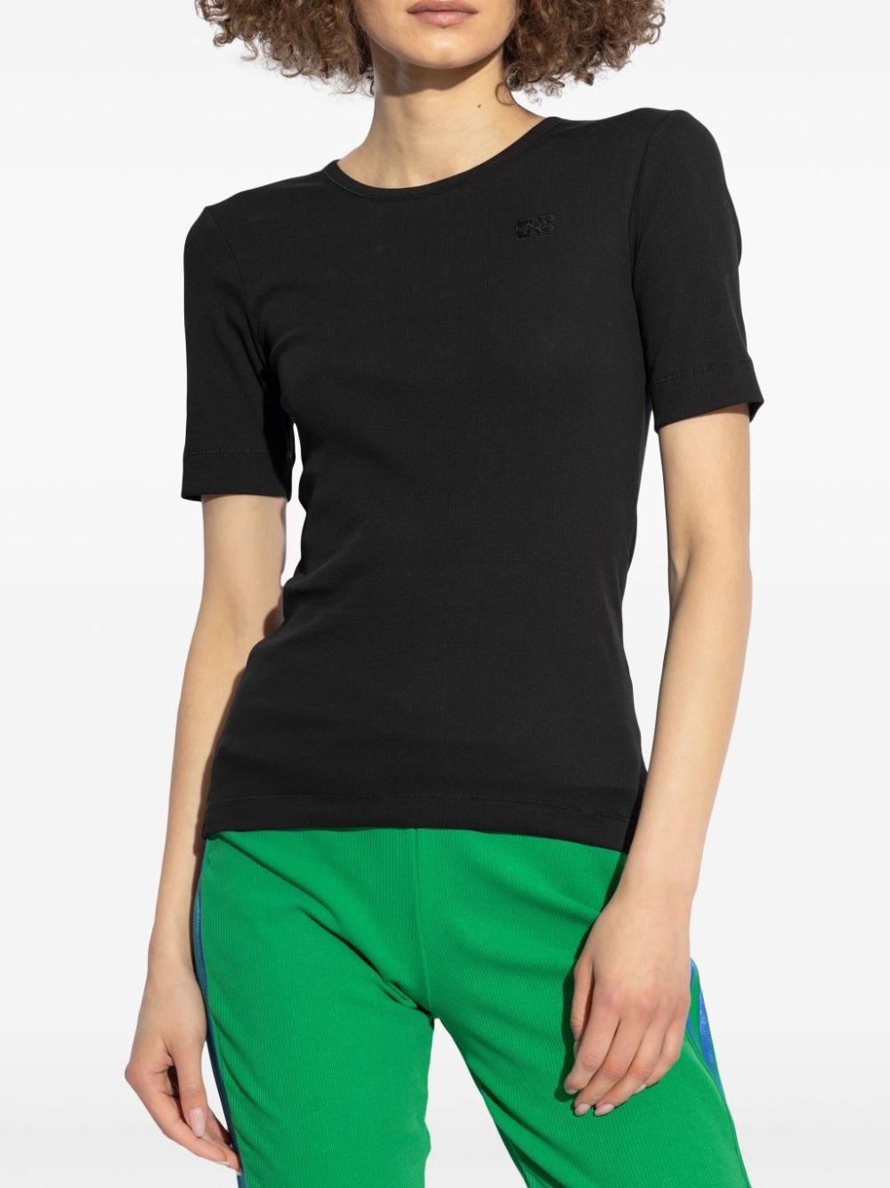 logo-appliquÃ© cotton T-shirt - 3
