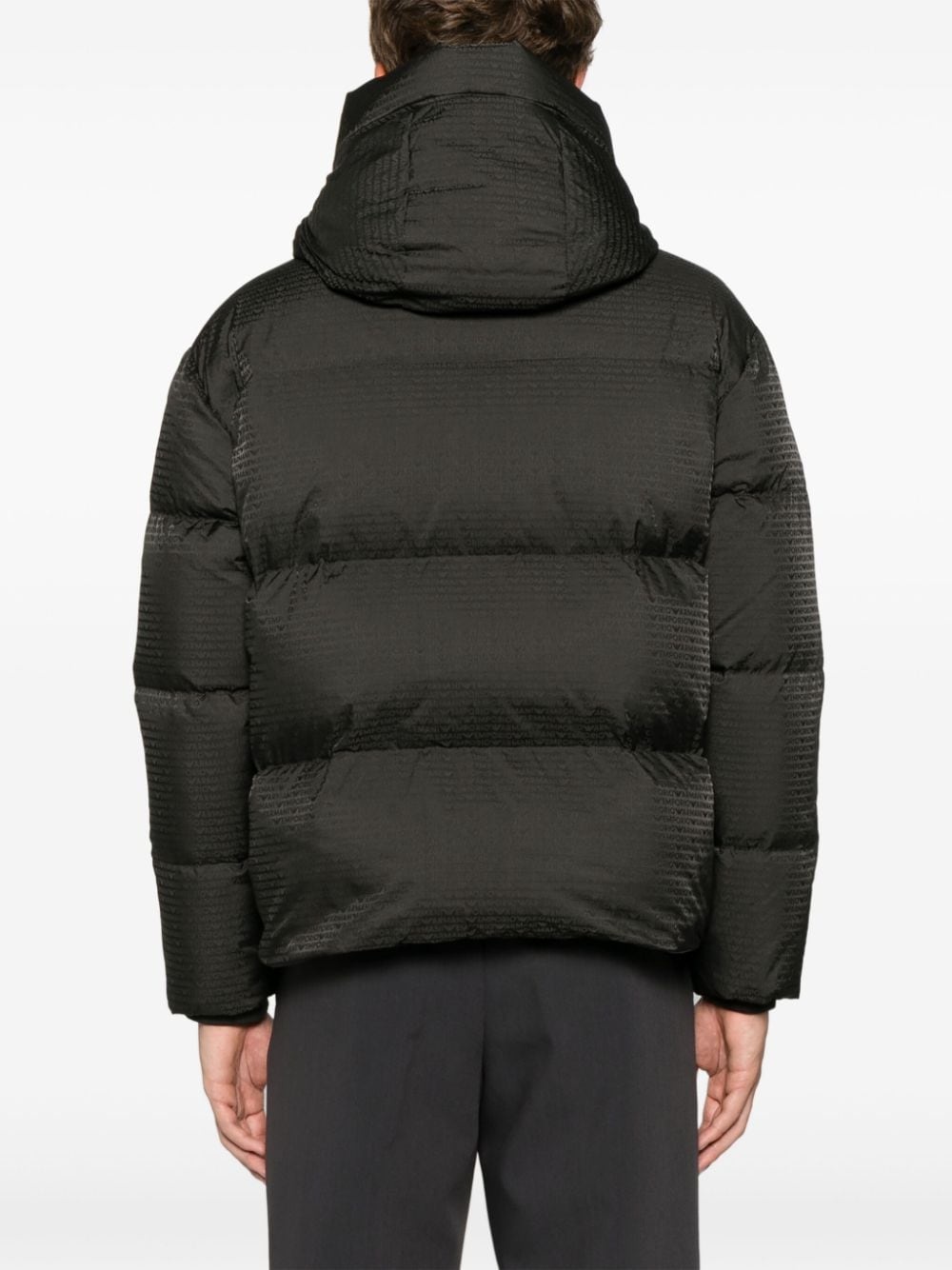 jacquard-logo jacket - 4