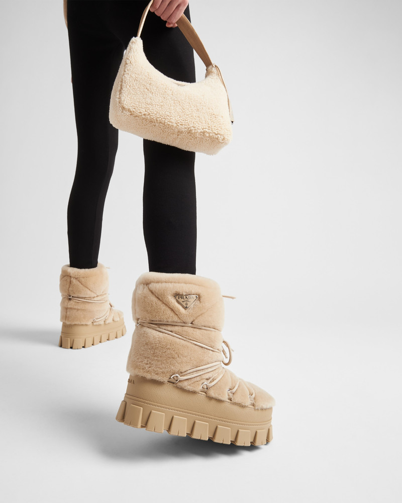 Prada Shearling apres-ski boots outlook