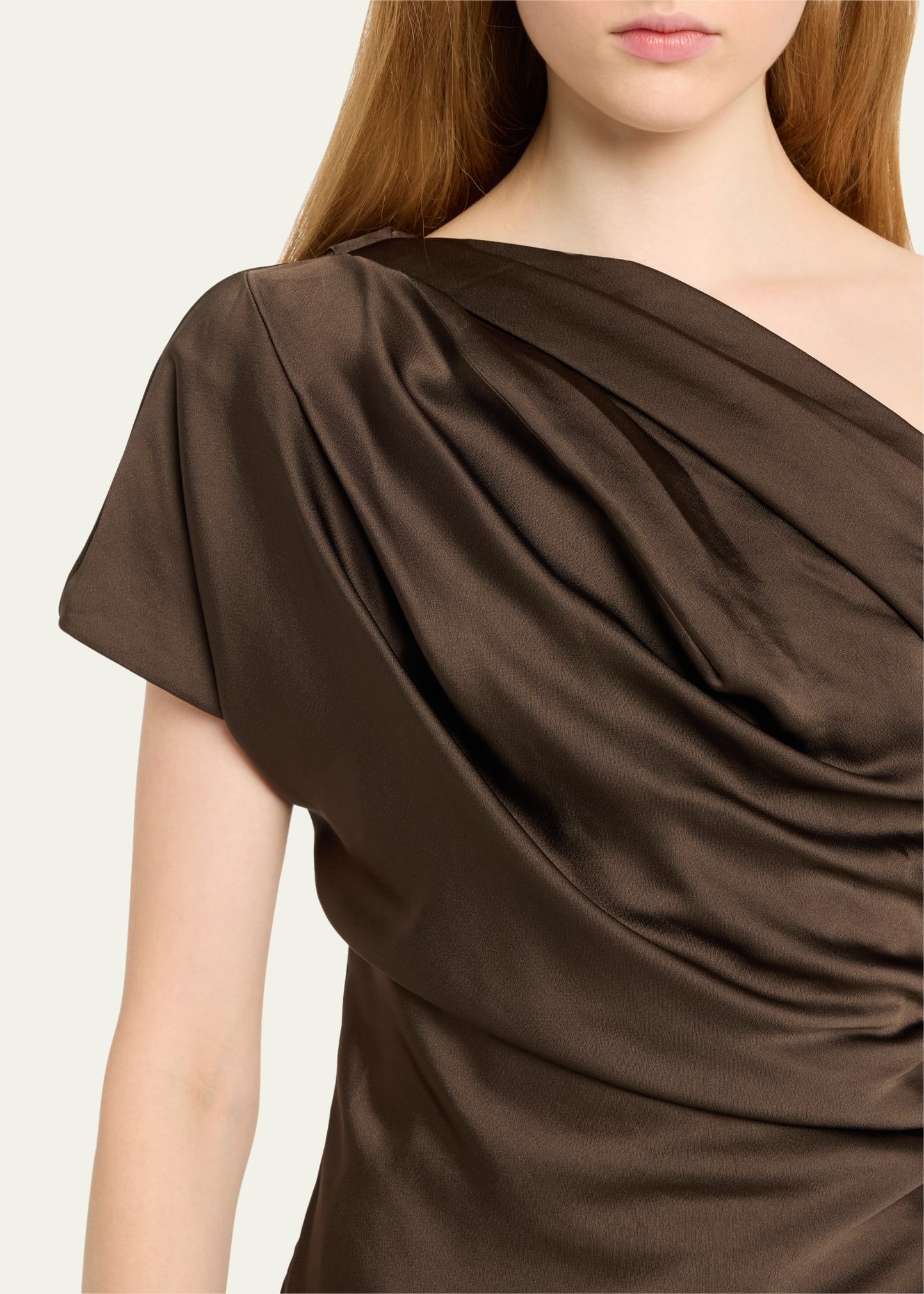 Phoebe Draped One-Shoulder Top - 5