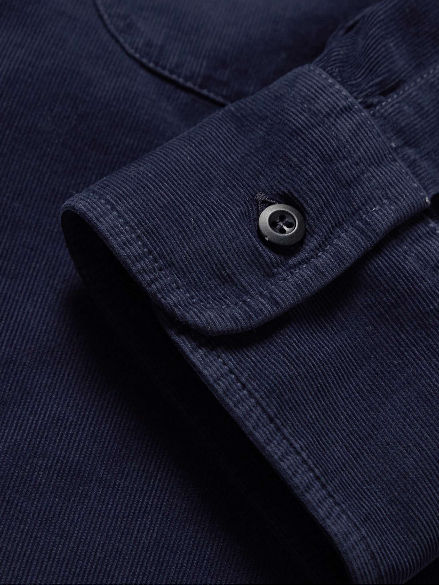 Button-Down Collar Cotton-Needlecord Shirt - 3