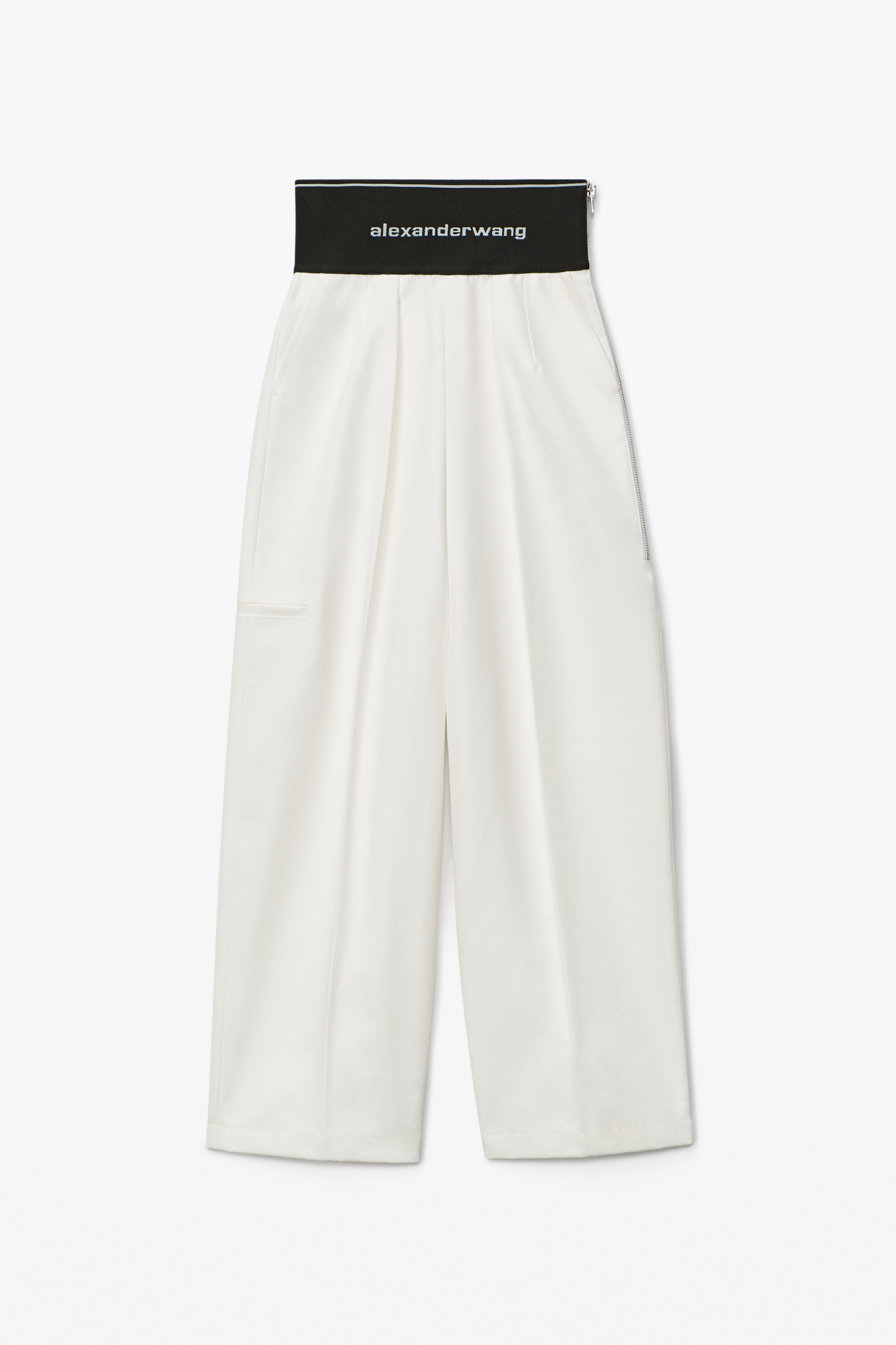 CARROT LEG TROUSER IN COTTON TAILORING - 1