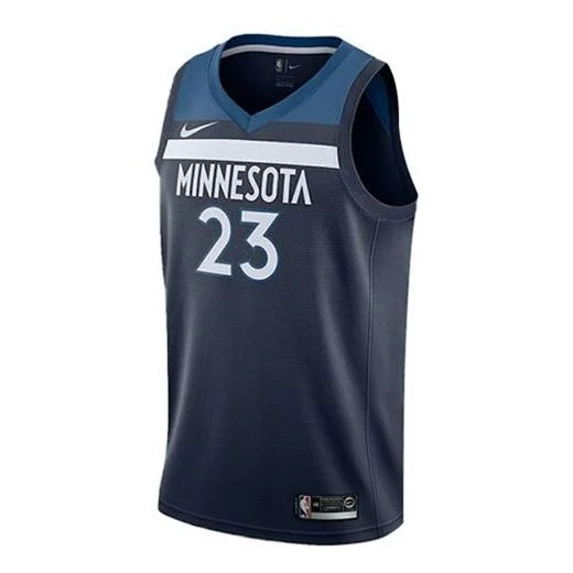 Nike Icon Edition NBA Sports Basketball Jersey Minnesota Timberwolves Butler No. 23 Large Deep Blue - 1