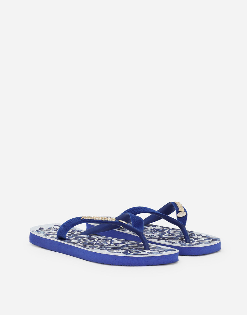Dolce&Gabbana x Havaianas Blu Mediterraneo Flip-Flops 2