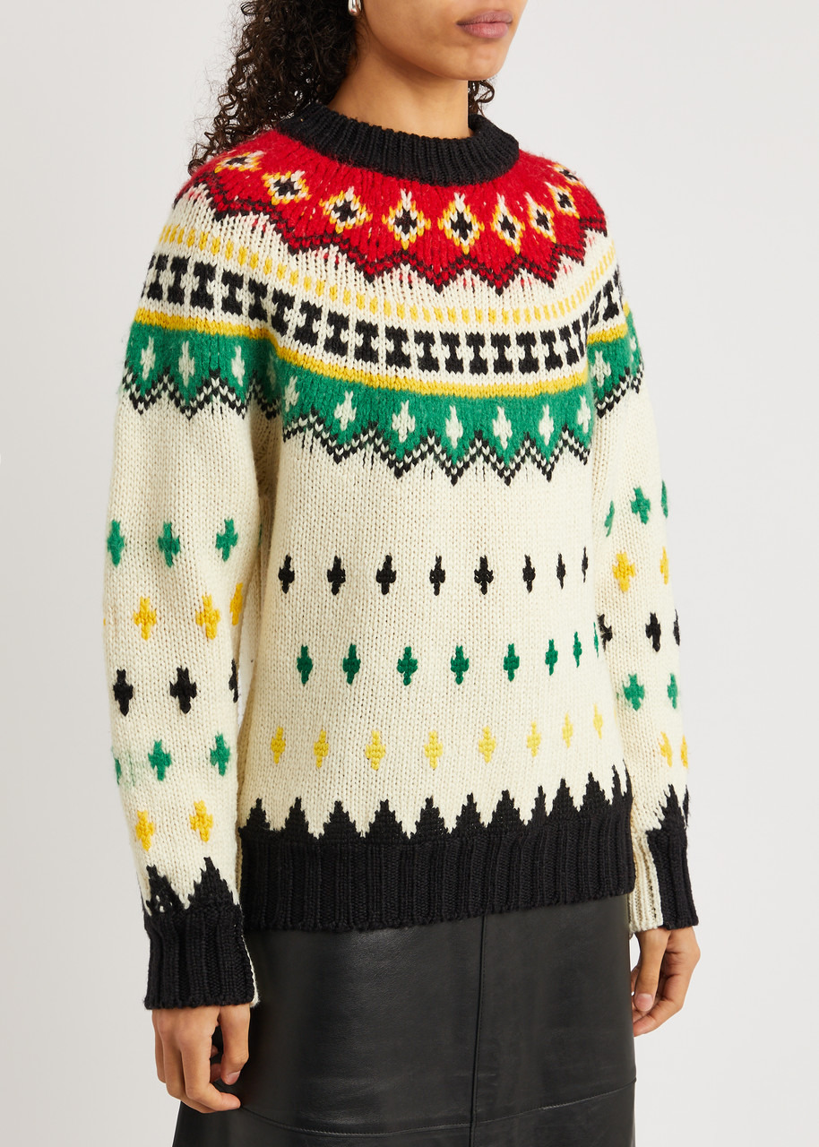 Fair Isle wool-blend jumper - 2