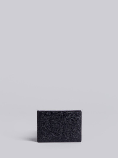 Thom Browne Credit Card Holder In Black Pebble Grain outlook