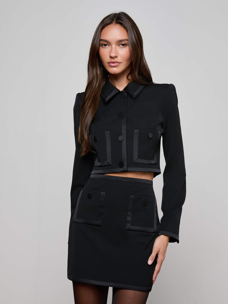 L'AGENCE Blythe Cropped Jacket outlook