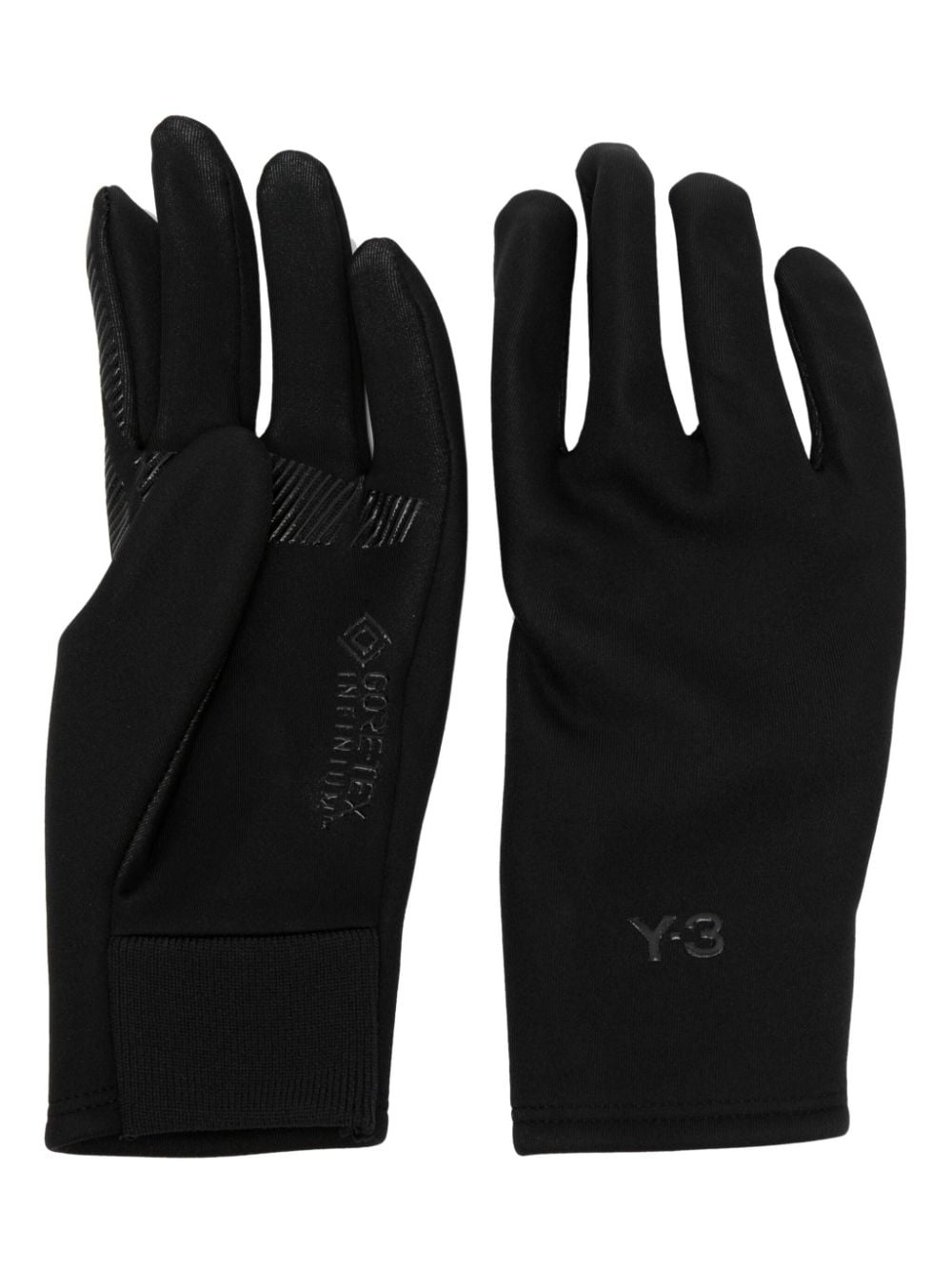 logo-embossed anti-slip gloves - 1