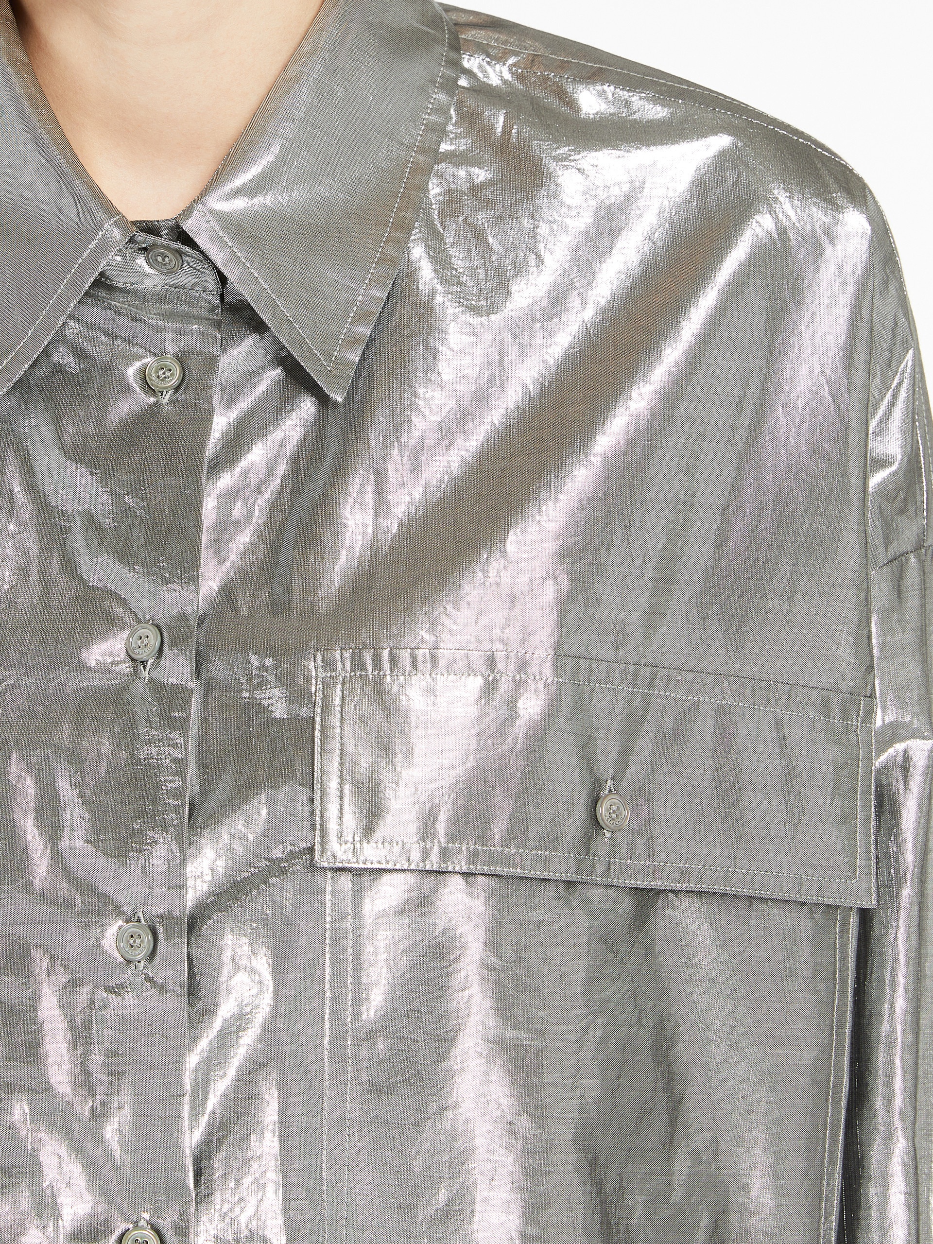 ALDENO Lamé cotton shirt - 6