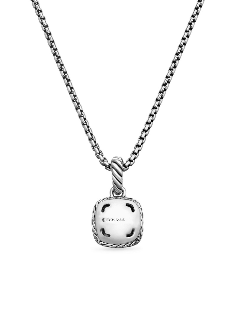 Women's Petite Albion Pendant Necklace in Sterling Silver - Prasiolite 4