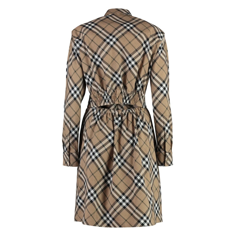 Burberry SHIRTDRESS WITH CHECK MOTIF AND BELT outlook