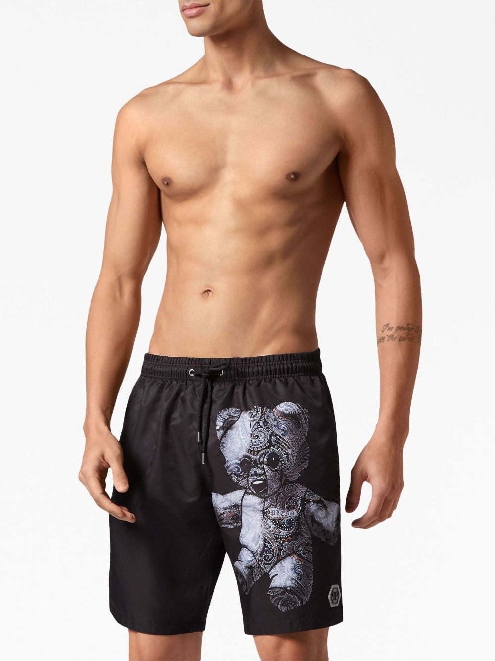 teddy-bear print swim shorts - 3