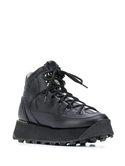 Acne Studios contrast-lace trekking boots outlook